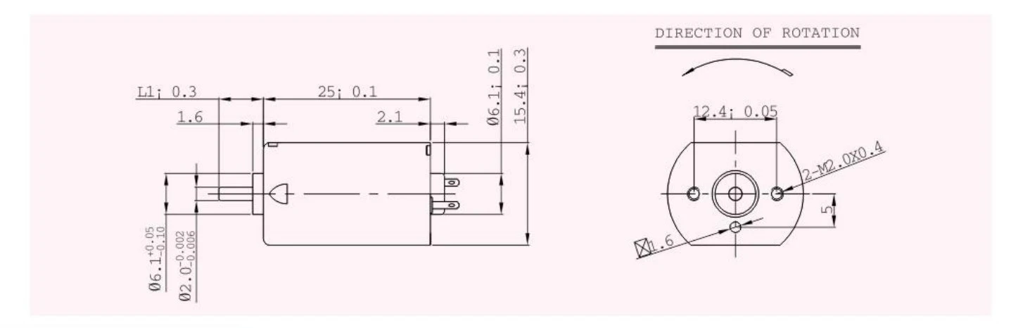 130SH motor outline
