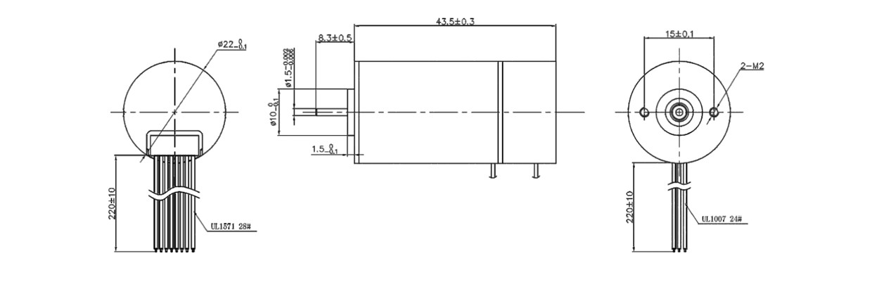 VEC-2233 Coreless motor design VEC-2233 Coreless motor design